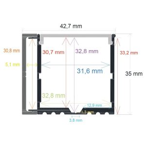 PERFIL ALUMINIO 4235 2M