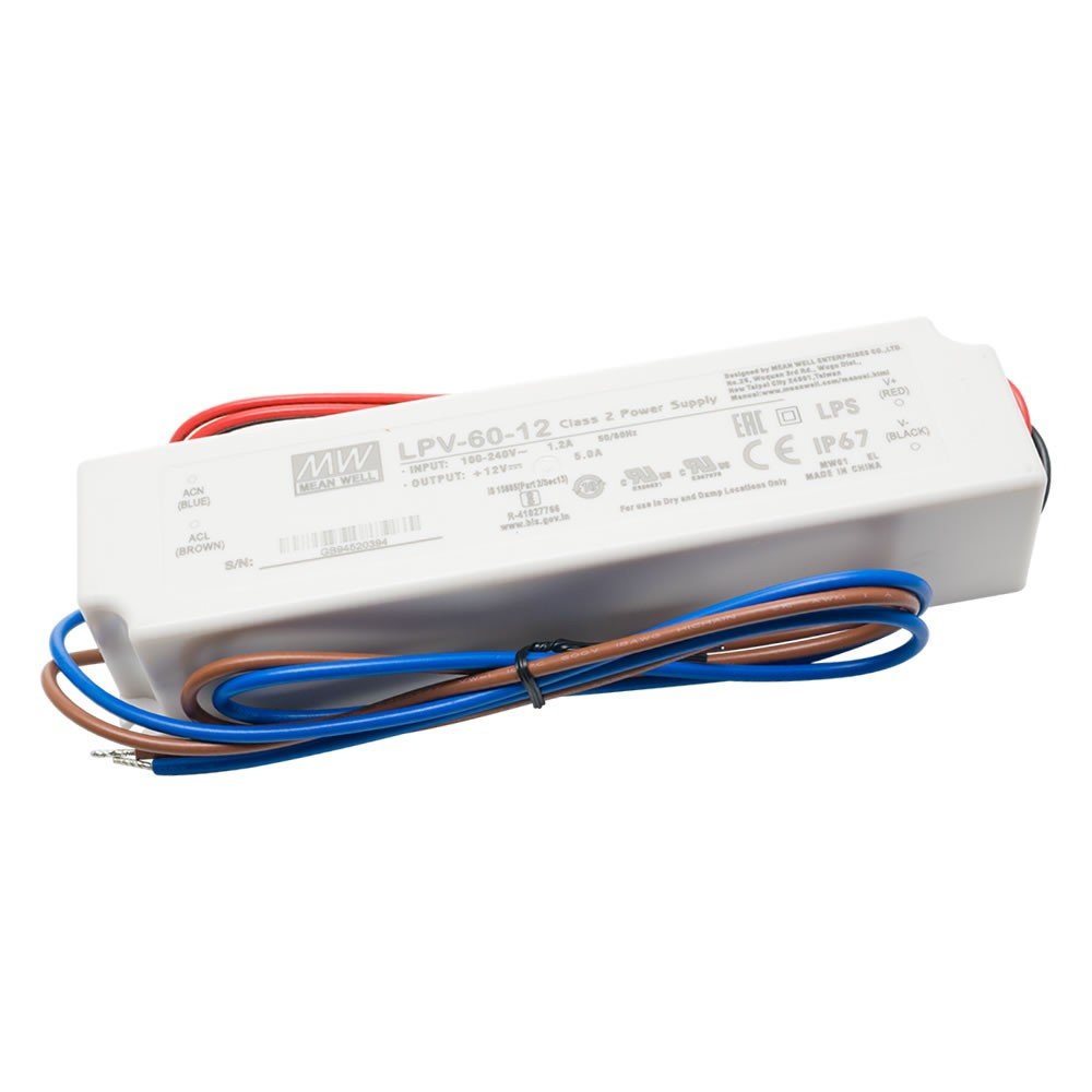 FUENTE ALIMENTACION 12V 60W LPV MW FUENTE ALIMENTACION 12V 60W LPV MW