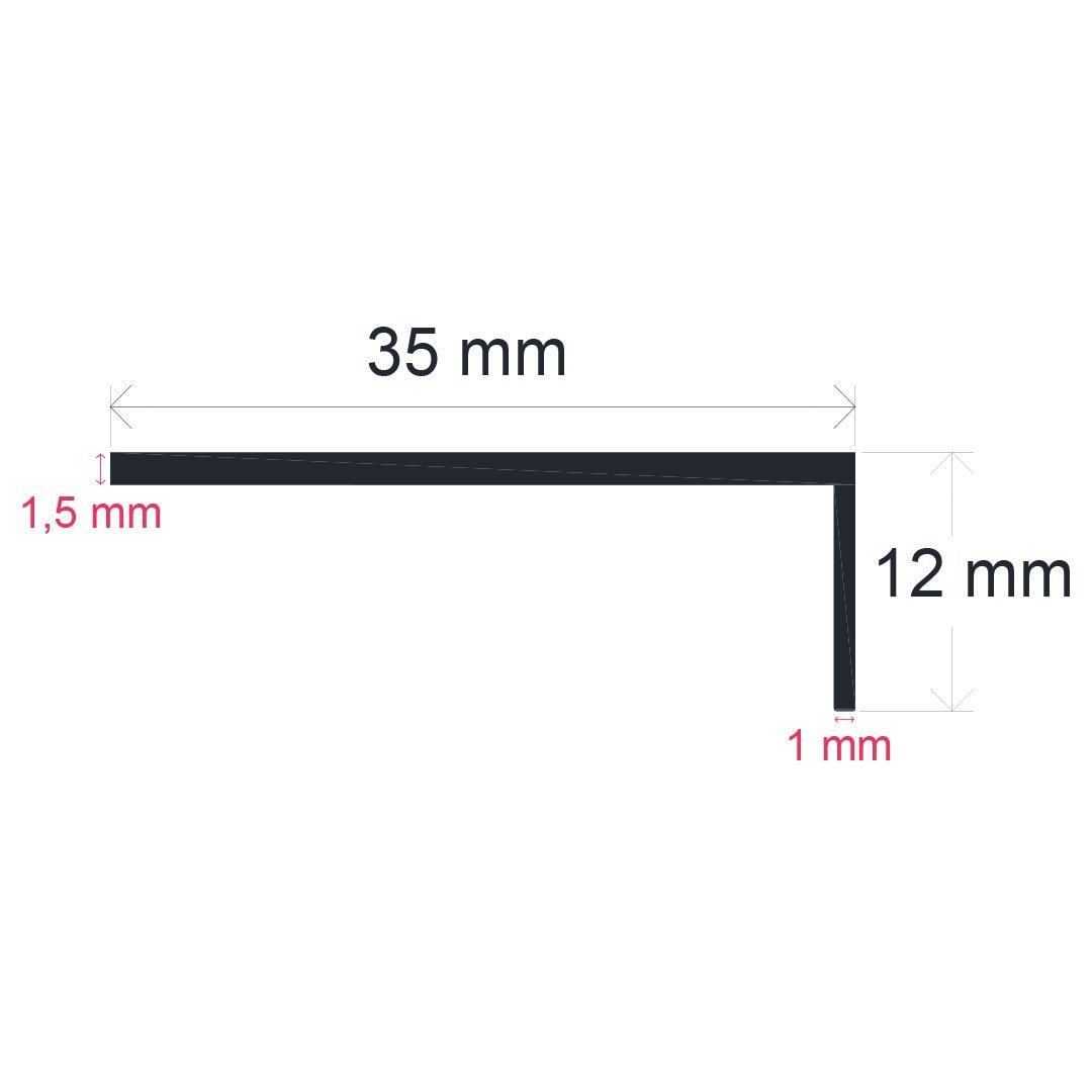 PERFIL ALUMINIO 1235 2M